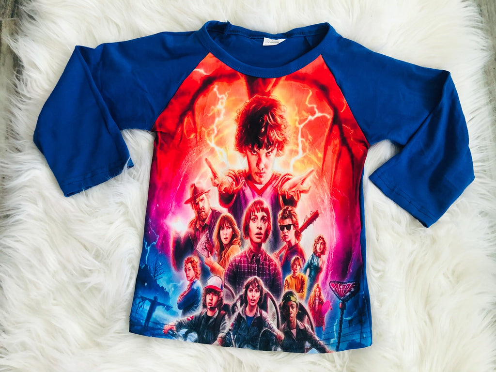 Stranger Things Raglan - Nico Bella Boutique 