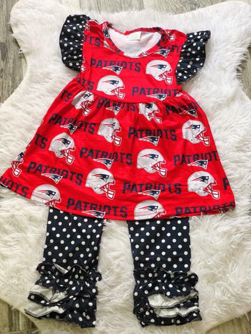 Patriots Girls Pant Set - Nico Bella Boutique 