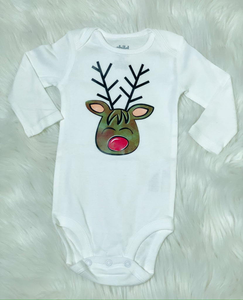 Reindeer Onesie - Nico Bella Boutique 