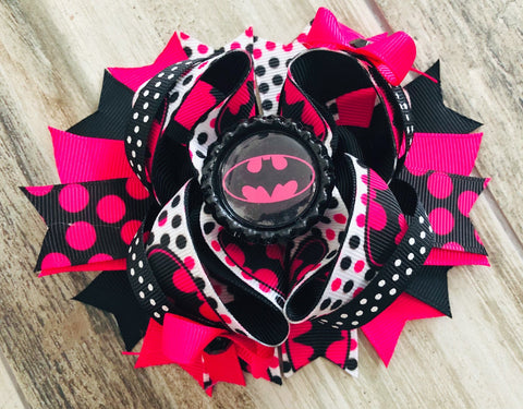 Batman Hair Bow - Nico Bella Boutique 